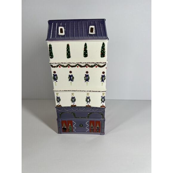 Anthropologie Ceramic Holiday House Department Store Christmas - Picture 4 of 6